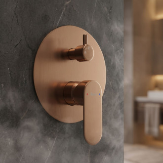 Rea Podomítková sprchová sada Rea Drop Brush Copper + BOX REA-P9660