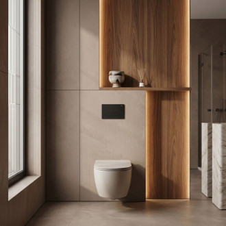 Rea Ovládacie tlačidlo k podomietkovým systémom WC HD K011A-Q a Slim 024N Black REA-E0633