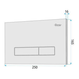 Rea Ovládacie tlačidlo k podomietkovým systémom WC HD K011A-Q a Slim 024N Satin REA-E0635