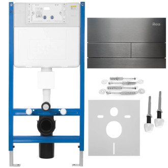 Rea Podomietkový WC systém K011A-Q + tlačidlá T Titan KPL-E0632