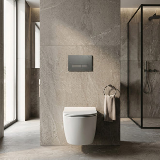 Rea Podomietkový Inštalačný Set Slim 024N pre WC s Tlačidlom HD Titan KPL-E1634
