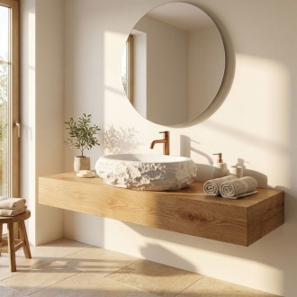 Rea Umyvadlo na desku Mika Light Grey REA-U3223