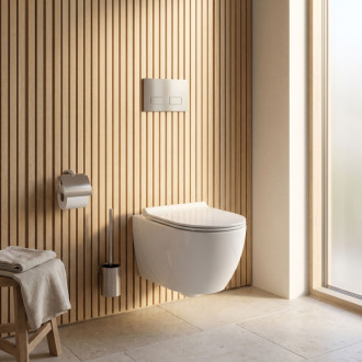 Rea Podomítkový Instalační Set Slim 024N pro WC s Tlačítkem T Brush Steel KPL-E1057