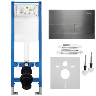 Rea Podomietkový Inštalačný Set Slim 024N pre WC s Tlačidlom T Titan KPL-E1632