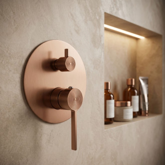 Rea Podomítková sprchová sada Rea Foster Brush Copper + BOX REA-P7621