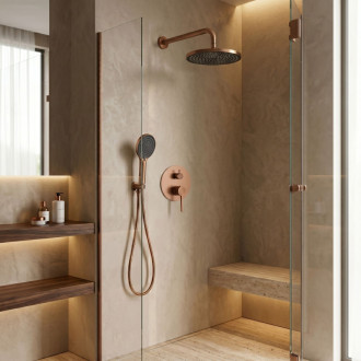 Rea Podomítková sprchová sada Rea Foster Brush Copper + BOX REA-P7621