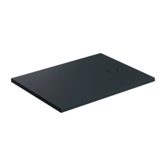 Omnires AQUAROCK kompozit sprchová vanička, 80x120, lávovo čierna matná AQUAROCK80-120BLV