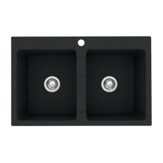 Pyramis SPARTA PLUS 2B (78x50) Dřez, granit BLACK 070053201