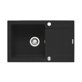 Pyramis MIDO (79x50) 1B 1D Dřez, granit BLACK 070089001