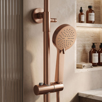 Rea Parot Light Brush Copper Sprchový set s termostatem REA-P9672
