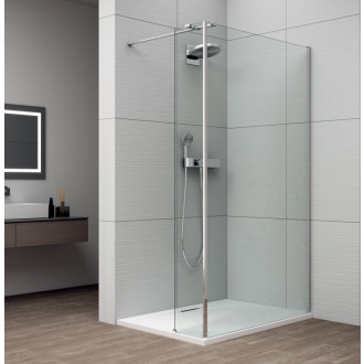 ESCA CHROM sprchová zástěna ke stěně 900 a přídavným panelem 485, čiré sklo ES1090ES1050C
