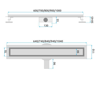 Rea Neox Titan 100 Odtokový žlab REA-G9155