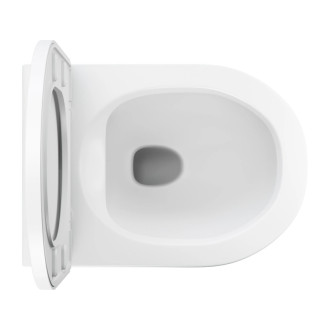 Omnires TAMPA závěsné WC s pomalu sklápěcím sedátkem, 52x36 cm, bílá matná TAMPAMWBM