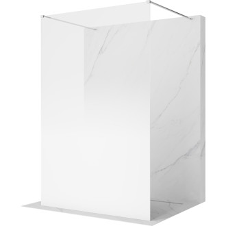 Volně stojící sprchová zástěna Mexen Kioto 100 x 200 cm, ombre černá 8 mm, chrom - 800-100-002-01-76