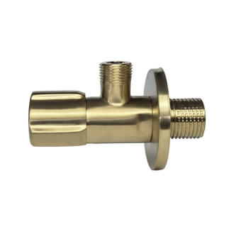 Rohový ventil 02 1/2" x 3/8" Brush Gold