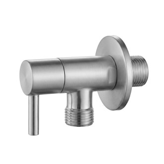 Rohový ventil 1/2" x 3/8" Brush Nickel