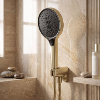 Rea JS-033 Brush Gold Sprchová hlavice REA-03907