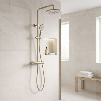 Rea JS-021 Gold Brush Kulatá dešťová sprcha REA-P0391