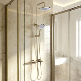 Rea JS-021 Gold Brush Kulatá dešťová sprcha REA-P0391