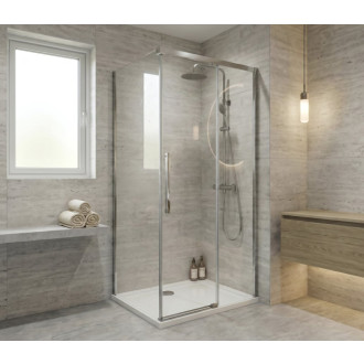 LUXOR čtvercový sprchový kout 1000x1000mm L/P varianta GU1210CHGU5610CH
