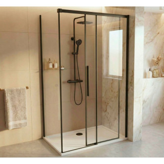 LUXOR BLACK obdélníkový sprchový kout 1500x800mm L/P varianta GU1215BGU5680B