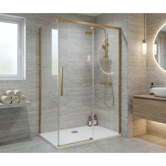 LUXOR GOLD MATT obdélníkový sprchový kout 1100x800mm L/P varianta GU1211GGU5680G