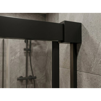 LUXOR BLACK obdélníkový sprchový kout 1000x800mm L/P varianta, rohový vstup GU2110BGU2180B