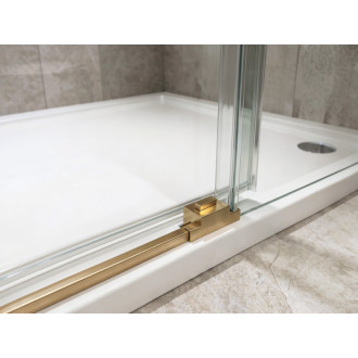 LUXOR GOLD MATT obdélníkový sprchový kout 900x800mm L/P, rohový vstup GU2190GGU2180G