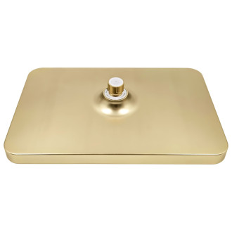 Rea JS-032 Brushed Gold Obdélníková dešťová sprcha REA-P0396