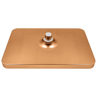 Rea JS-032 Brushed Copper Obdélníková dešťová sprcha REA-P0397