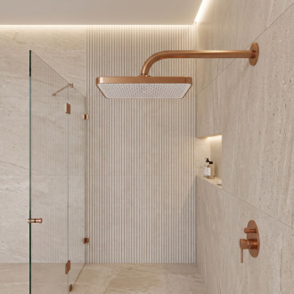 Rea JS-032 Brushed Copper Obdélníková dešťová sprcha REA-P0397