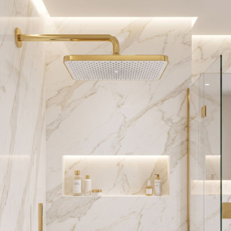 Rea JS-032 Gold Obdélníková dešťová sprcha REA-P0395