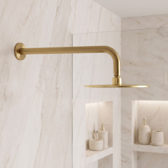 Rea JS-9021 Brush Gold 40 cm Kulaté sprchové rameno REA-P6850