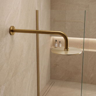 Rea JS-9021 Brush Gold 40 cm Kulaté sprchové rameno REA-P6850