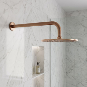 Rea JS-9021 Brush Copper 40 cm Kulaté sprchové rameno REA-P6851