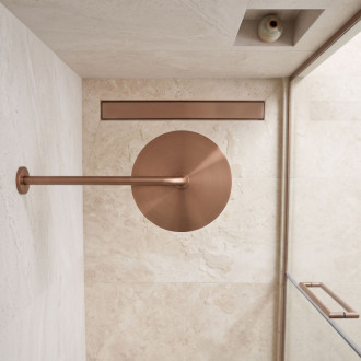 Rea JS-9021 Brush Copper 40 cm Kulaté sprchové rameno REA-P6851