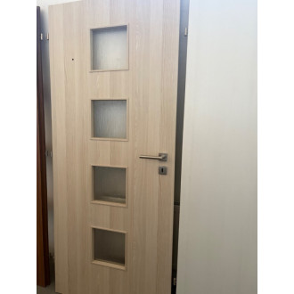 VÝSTAVNÍ KUS- SOLID P8 80 LEVÉ  dveřní křídlo 3D CPL,Lyon,L1,kůra čirá