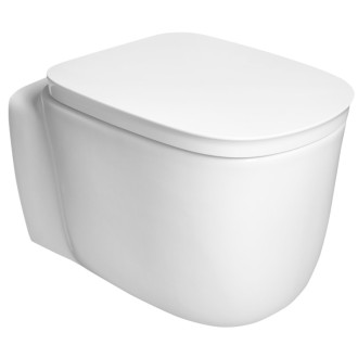 ORGANIC závěsná WC mísa, Vortex Rimless, 36x52cm, bílá PZ312V