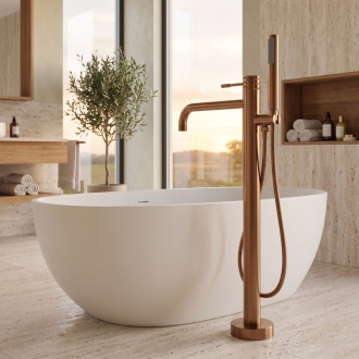Rea Lungo Diamond Brush Copper Volně stojící baterie REA-B2247