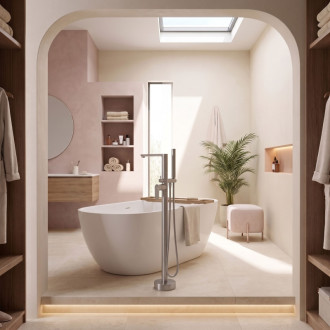 Rea Logan Brush Nickel Volně stojící baterie REA-B2222
