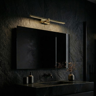 Rea APP1889-1W Gold 40 cm Koupelnové nástěnné LED svítidlo OSW-66044