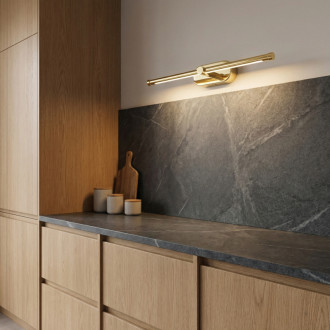 Rea APP1889-1W Gold 40 cm Koupelnové nástěnné LED svítidlo OSW-66044