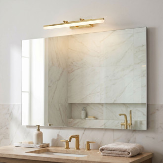 Rea APP1873-1W Gold 60 cm Koupelnové nástěnné LED svítidlo OSW-66028