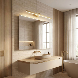 Rea SWE009-1W Brush Gold 73 cm Koupelnové nástěnné LED svítidlo OSW-20108