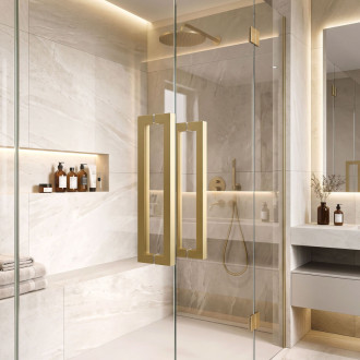 Rea 01 Brushed Gold Madlo do sprchových dveří REA-03701