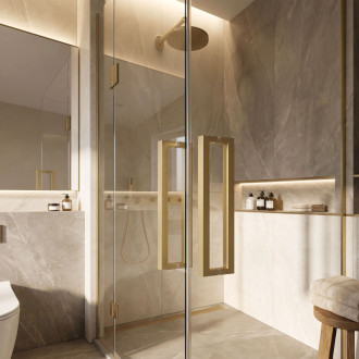 Rea 01 Brushed Gold Madlo do sprchových dveří REA-03701