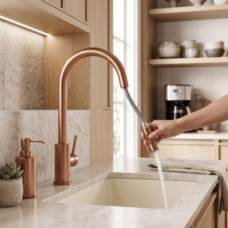 Rea Fresh Brush Copper Uzávěr s perlátorem pro kuchyňskou baterii REA-B9074