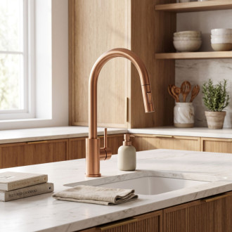 Rea Fresh Brush Copper Uzávěr s perlátorem pro kuchyňskou baterii REA-B9074