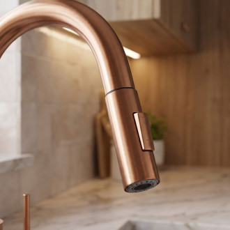 Rea Fresh Brush Copper Uzávěr s perlátorem pro kuchyňskou baterii REA-B9074