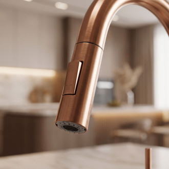 Rea Fresh Brush Copper Uzávěr s perlátorem pro kuchyňskou baterii REA-B9074